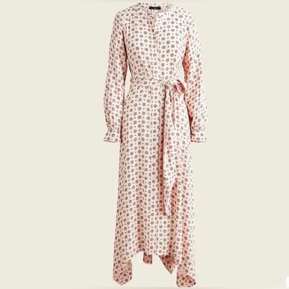 NWT J. Crew Reimagined Pink Printed Shirt Dress💗♥️💗 - Picture 3 of 11